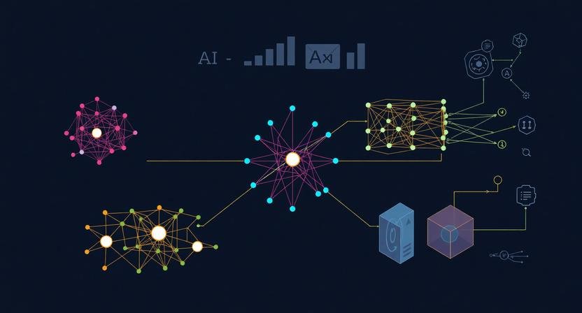 Illustration of top AI models that matter in 2026, showing neural networks, language models, and vision models for business workflows.