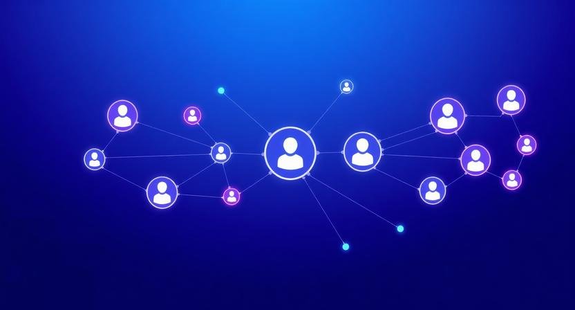 AI collaboration automation for remote teams visualized as connected workflows and digital communication systems