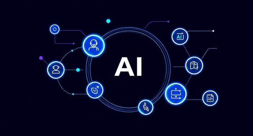 AI Decision Loops visualizing lead qualification, automation triggers, and conversion optimization in modern business systems