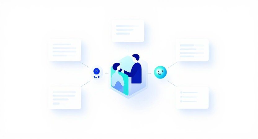 AI sales assistant workflows connecting sales tasks, customer data, and human oversight.